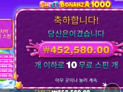 스위트 보난자 1000 아슬아슬 했다..