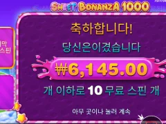 스위트보난자1000도 슈가1000 길을 따라가네요..