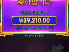 공주 15스핀 4만원 후기요.