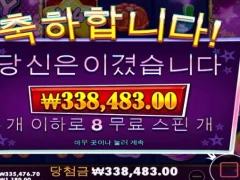 캔디스타 8스핀 나는 윈