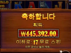 버팔로킹메가웨이즈 17스핀 대박