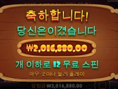 슬롯게임 도그하우스 12스핀 집바꾸자