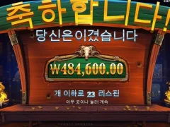 카우보이코인스 23스핀 잠들기전 터졌네