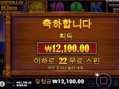버팔로킹메가웨이즈 스핀대비 적네