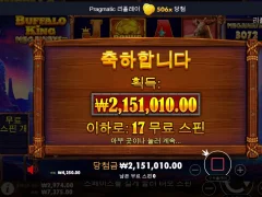 버팔로킹메가 17스핀 500배 후기