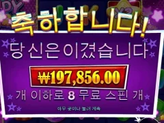캔디스타 8스핀 점심 굶어도 행복하다