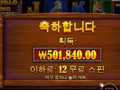 버팔로킹메가 12스핀 소리 질러~ yeah