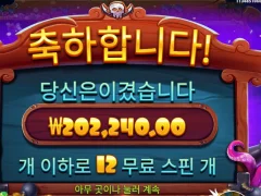 스카이바운 12스핀 웃음이나네