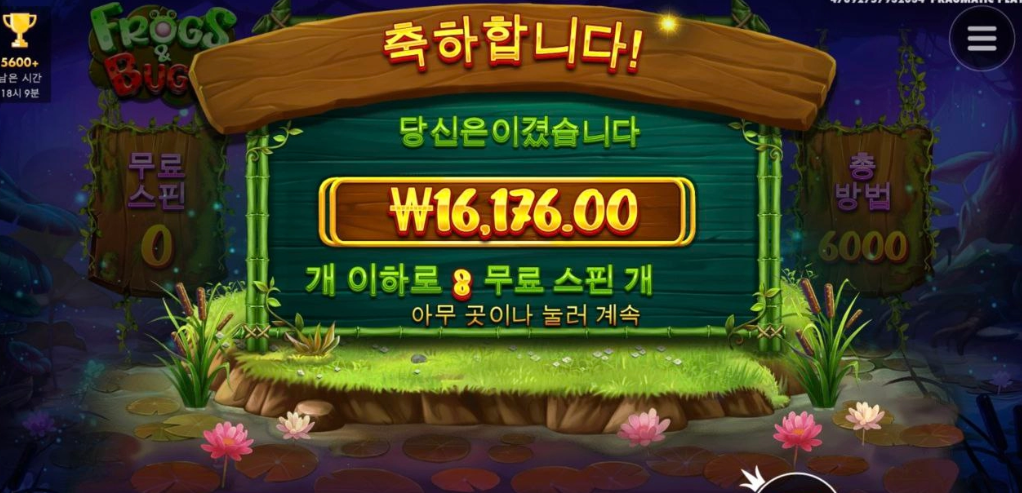 개구리 한판....