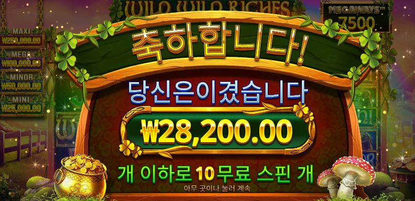 온라인슬롯 와일드 리치스 메가웨이즈 결과