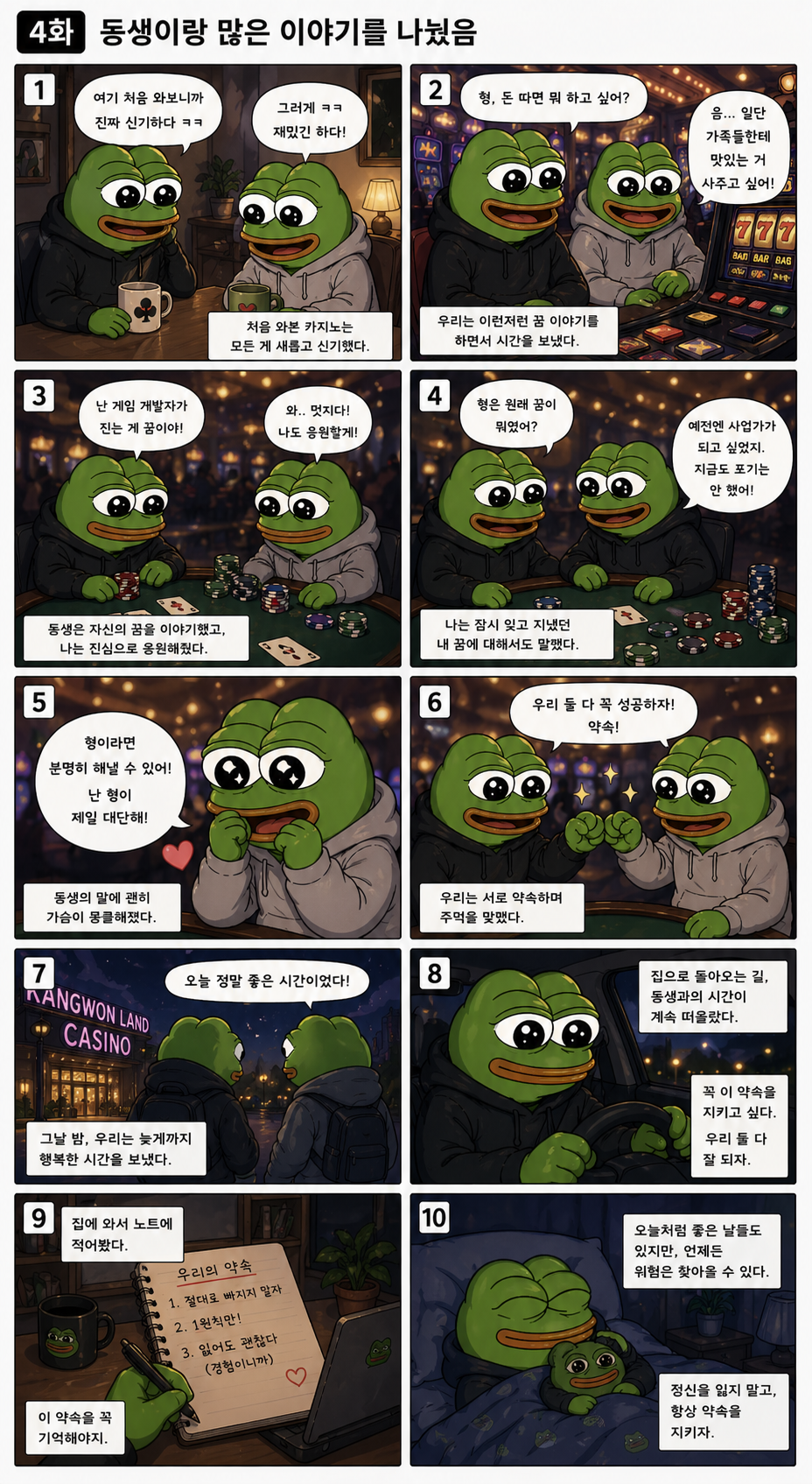 4화 동생이랑 많은 이야기를 나누다