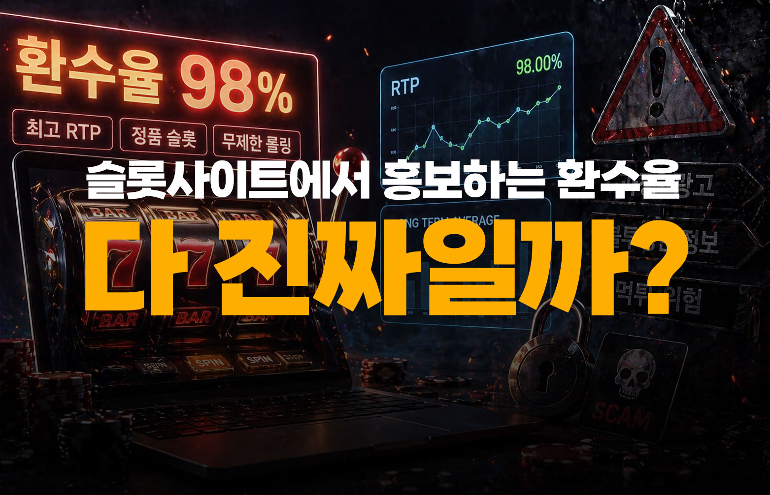 슬롯사이트에서 홍보하는 환수율, 다 진짜일까?
