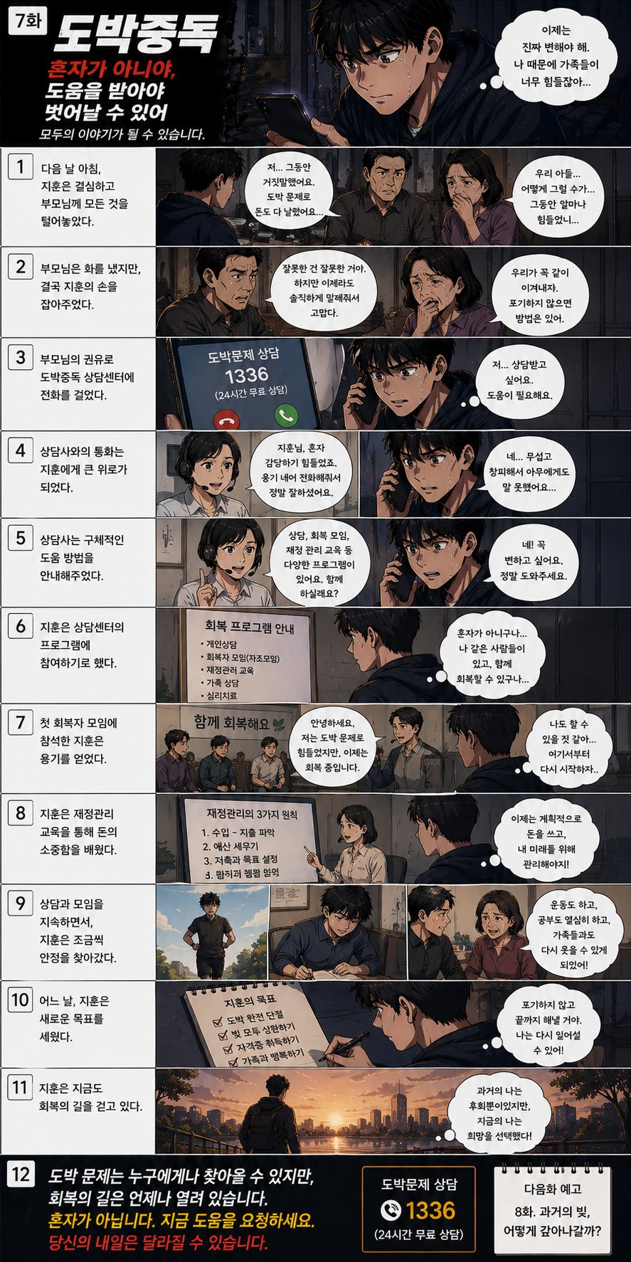 7화 혼자가 아니야 도움을 받아야 벗어날 수 있어