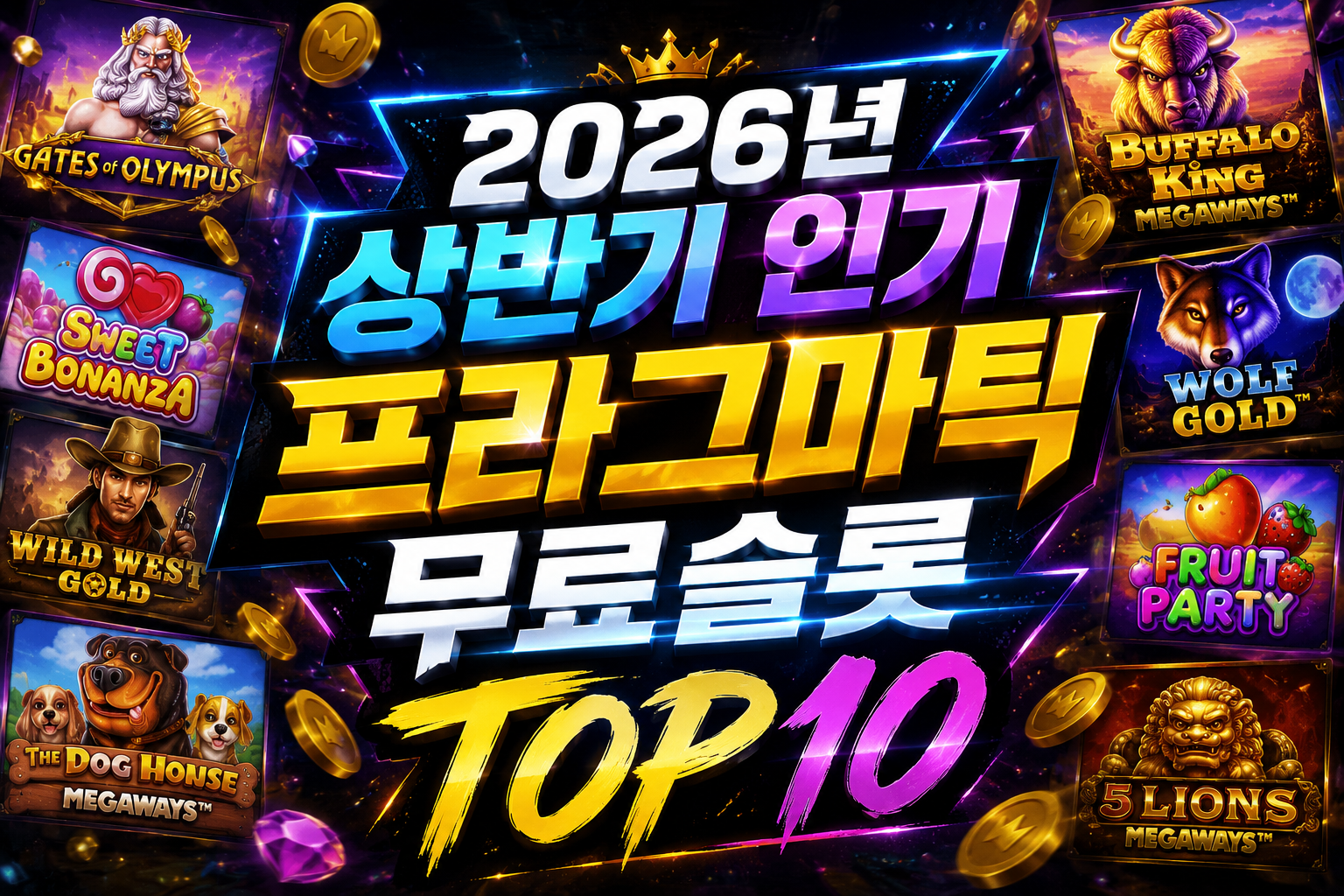 2026년 상반기 인기 프라그마틱 무료슬롯 TOP10 정리